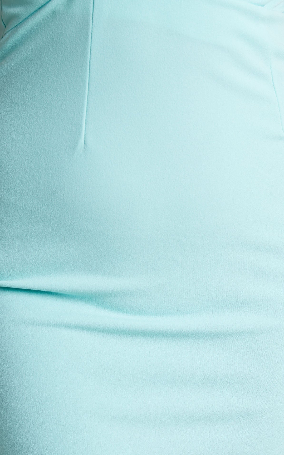 Zita Cut Out One Shoulder Bodycon Midi Dress in Light Blue
