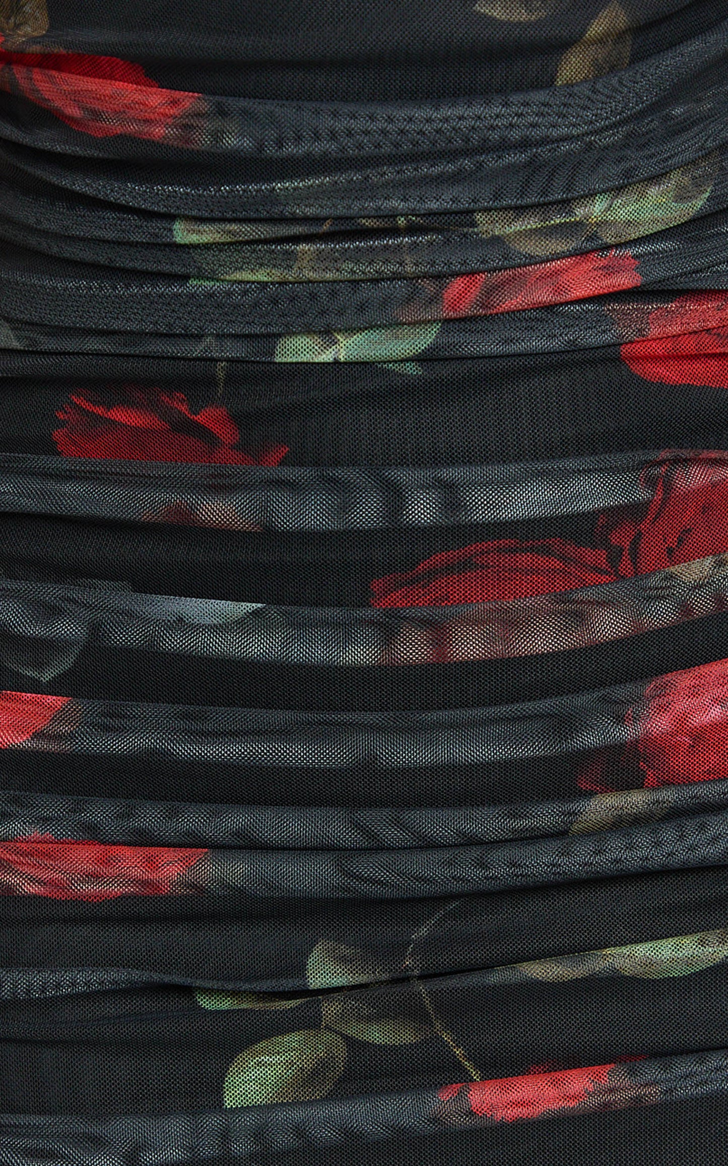 Ziva Mini Dress - Plunge Halter Ruched Dress in Midnight Rose