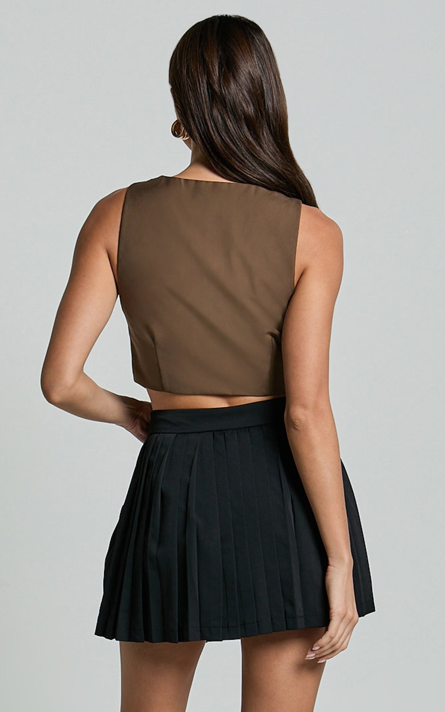 Zoey Skirt - Mini Pleated Skirt in Black