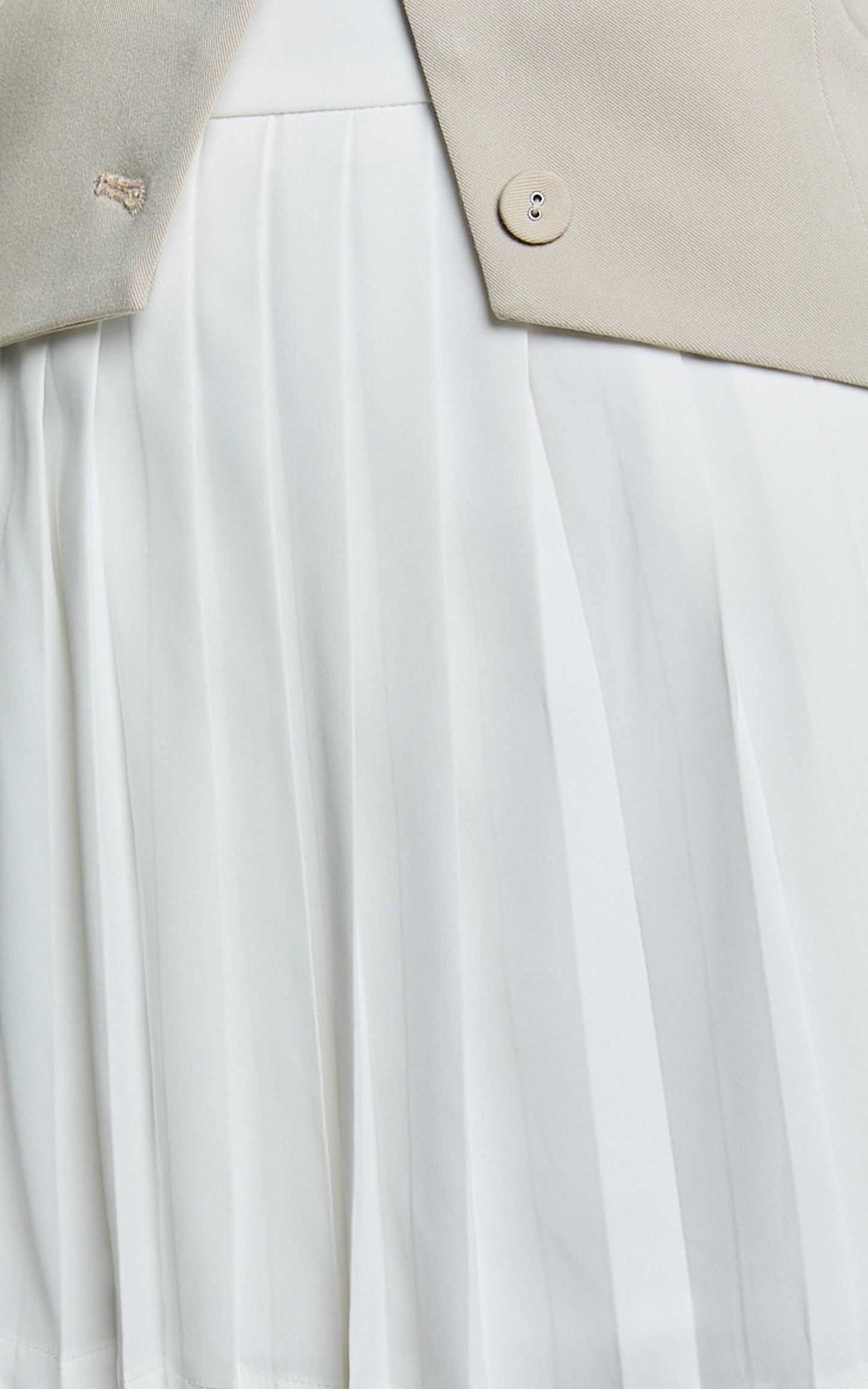 Zoey Skirt - Mini Pleated Skirt in White