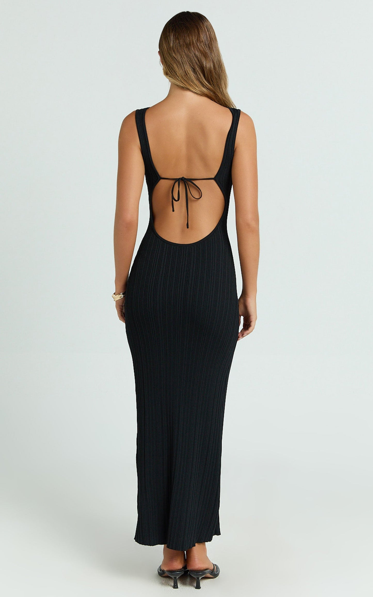 Zoraida Maxi Dress - Backless Dress in Black