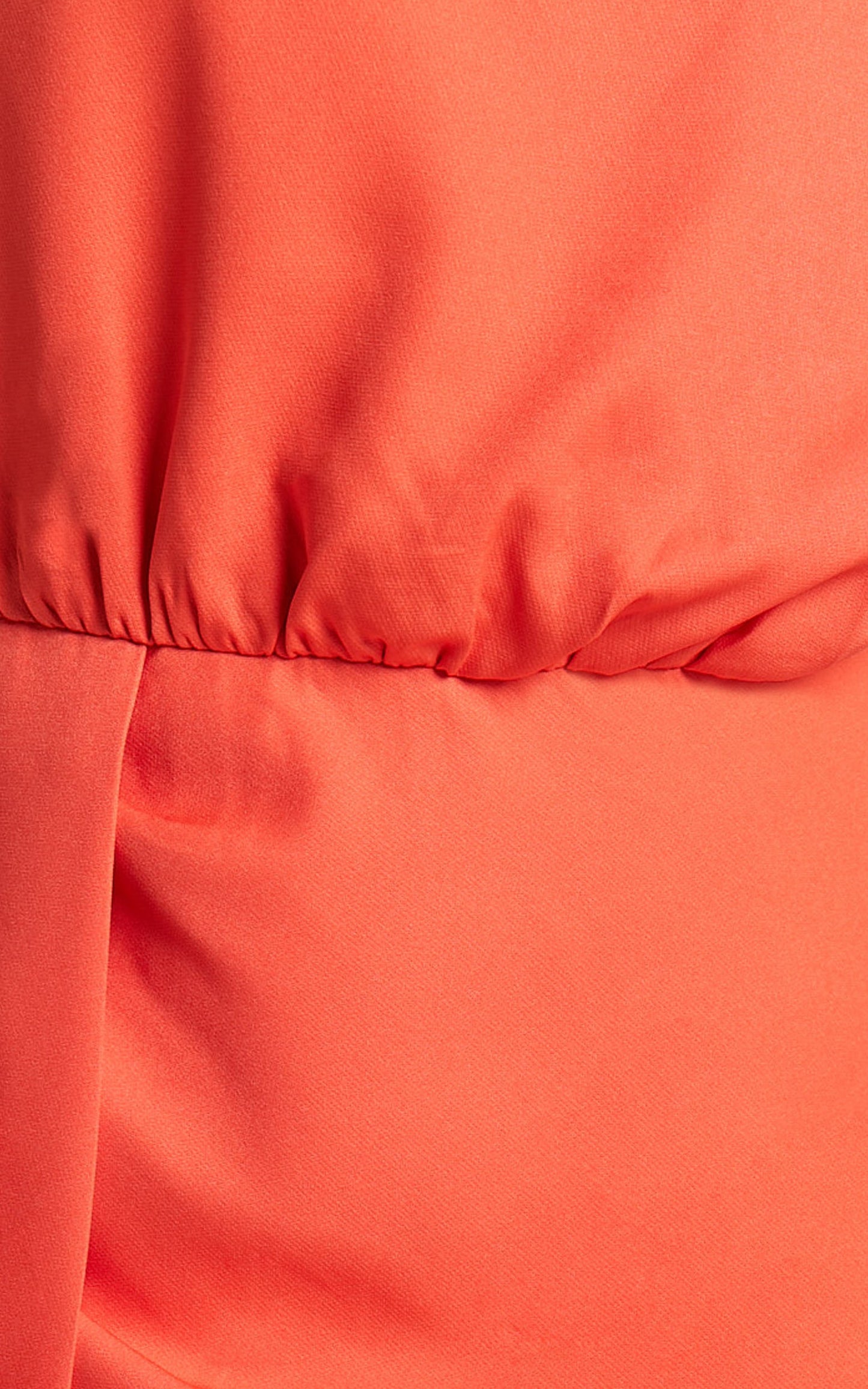 Zuri Midi Dress - One Shoulder Wrap Dress in Orange