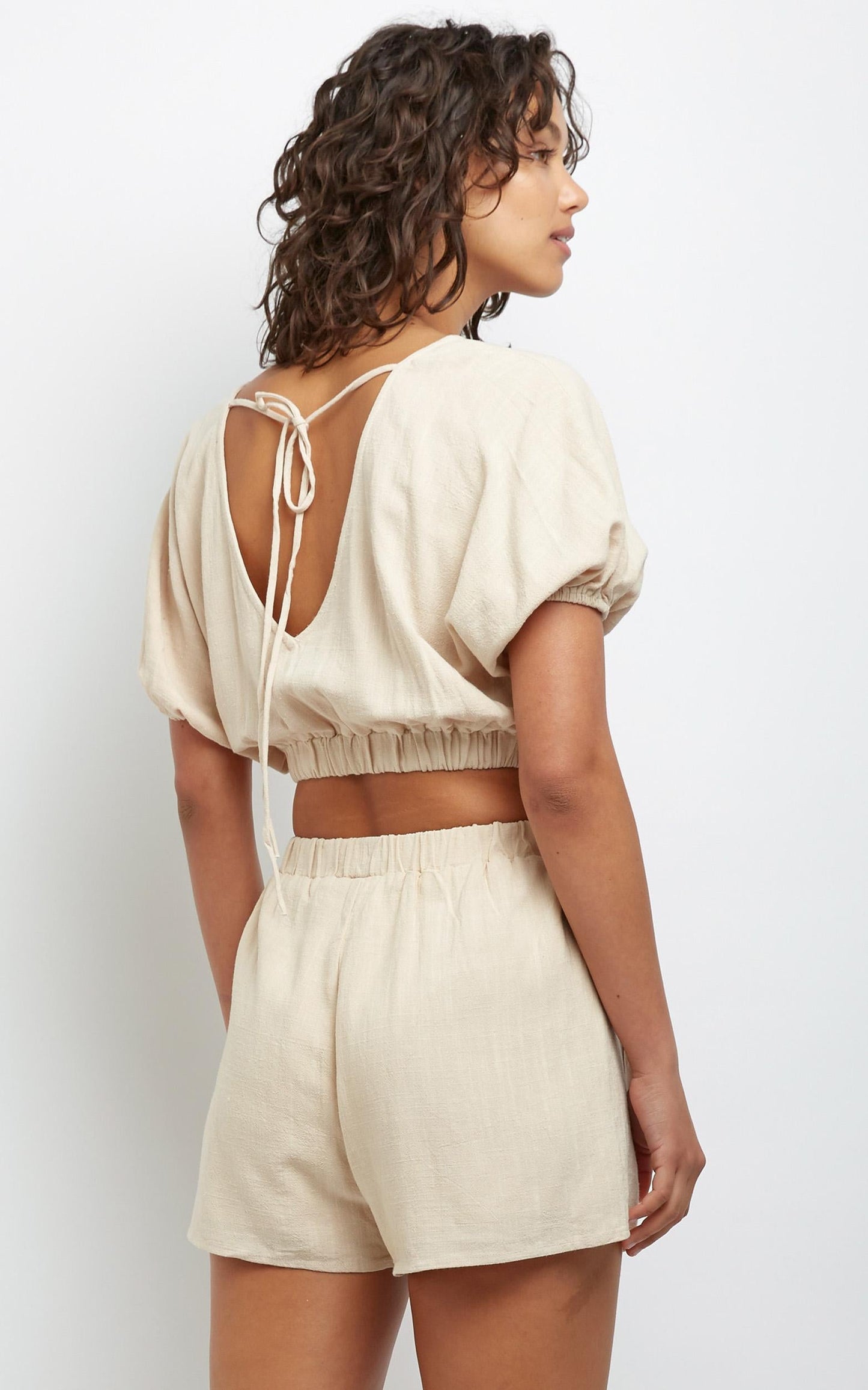 Alia Two Piece Set in Beige