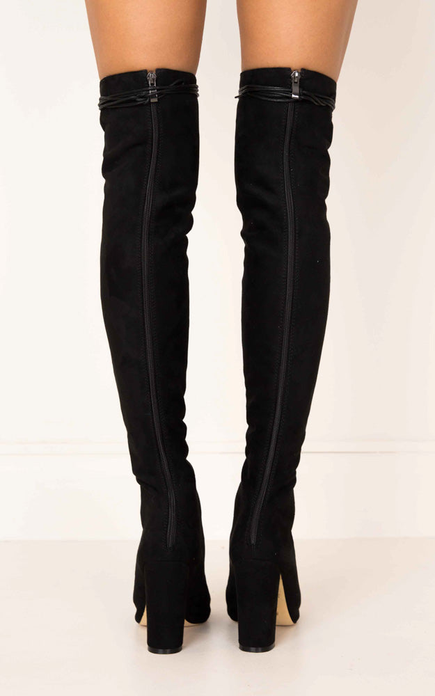 Billini - Bardot Boots in Black Micro