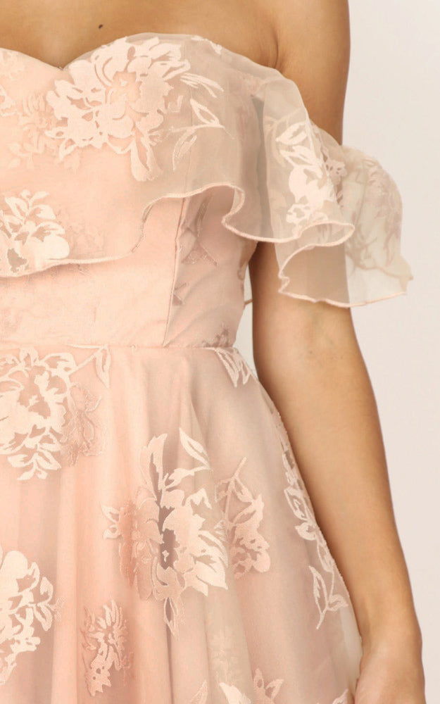 Evening Star Dress In Nude