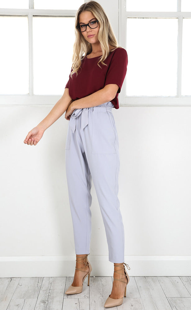 Work Up Pants in Grey