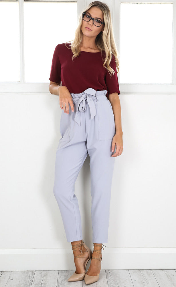 Work Up Pants in Grey