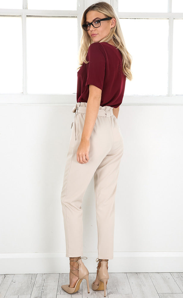Work Up Pants in Beige