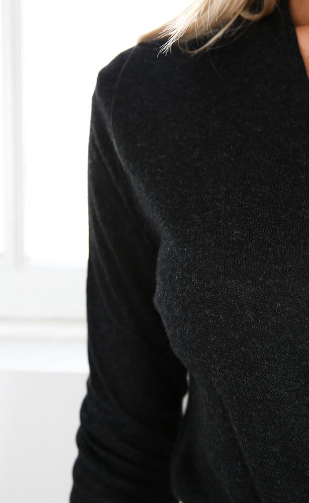 Call The Shots Knit Top In Black