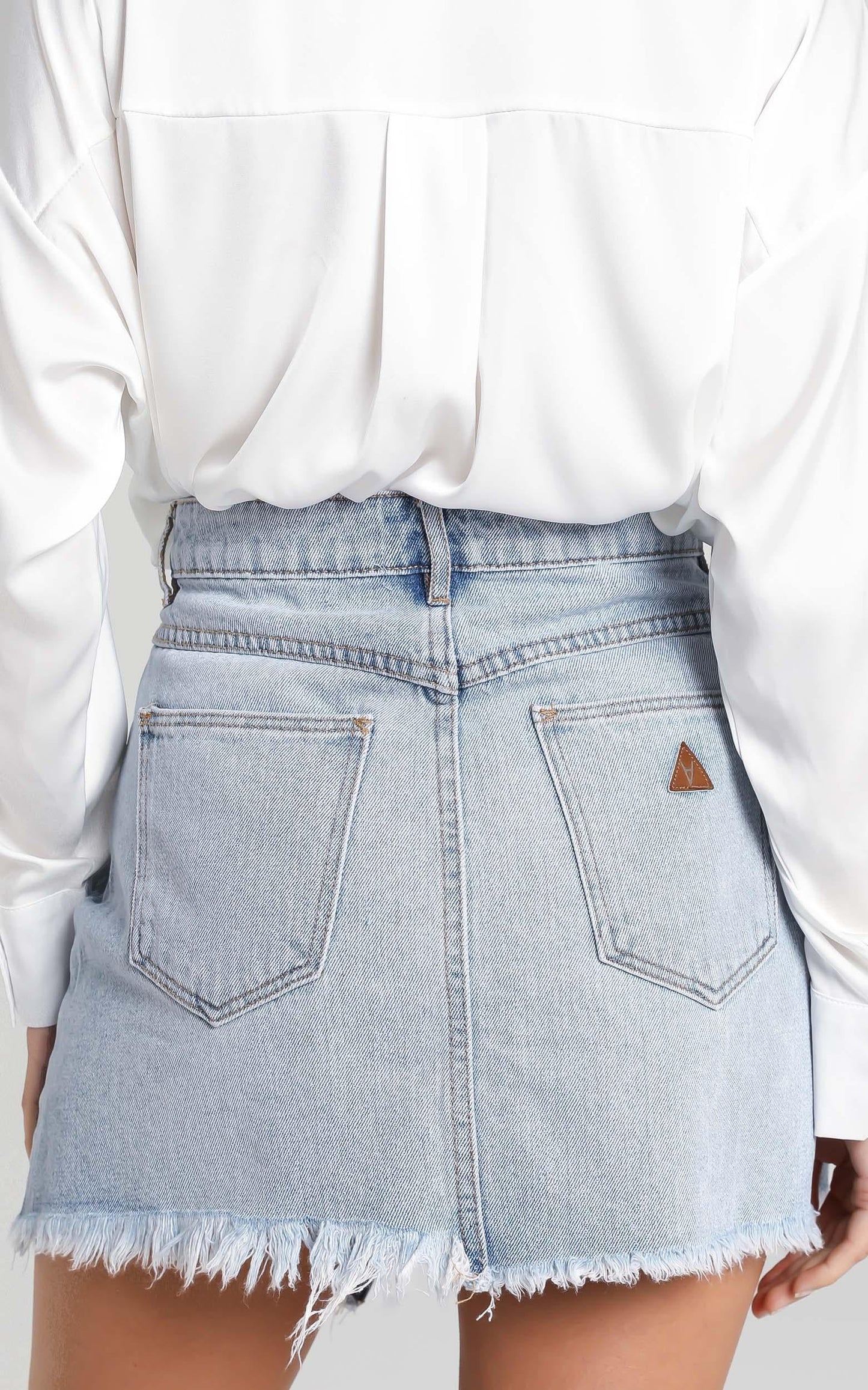 Abrand - A Aline Denim Skirt in Nancy