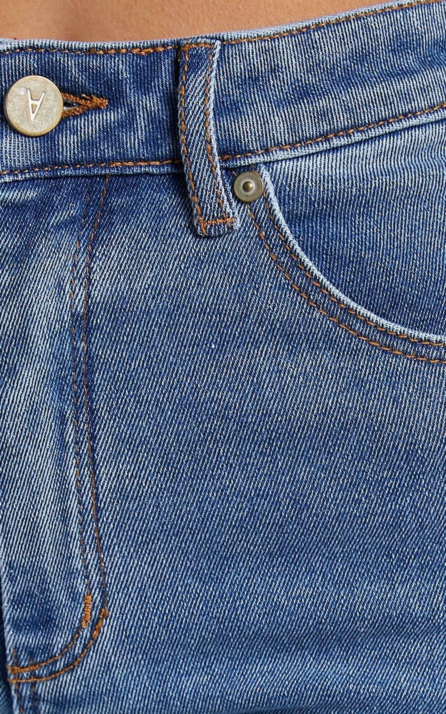 Abrand - A High Skinny Ankle Basher Jean in La Blues