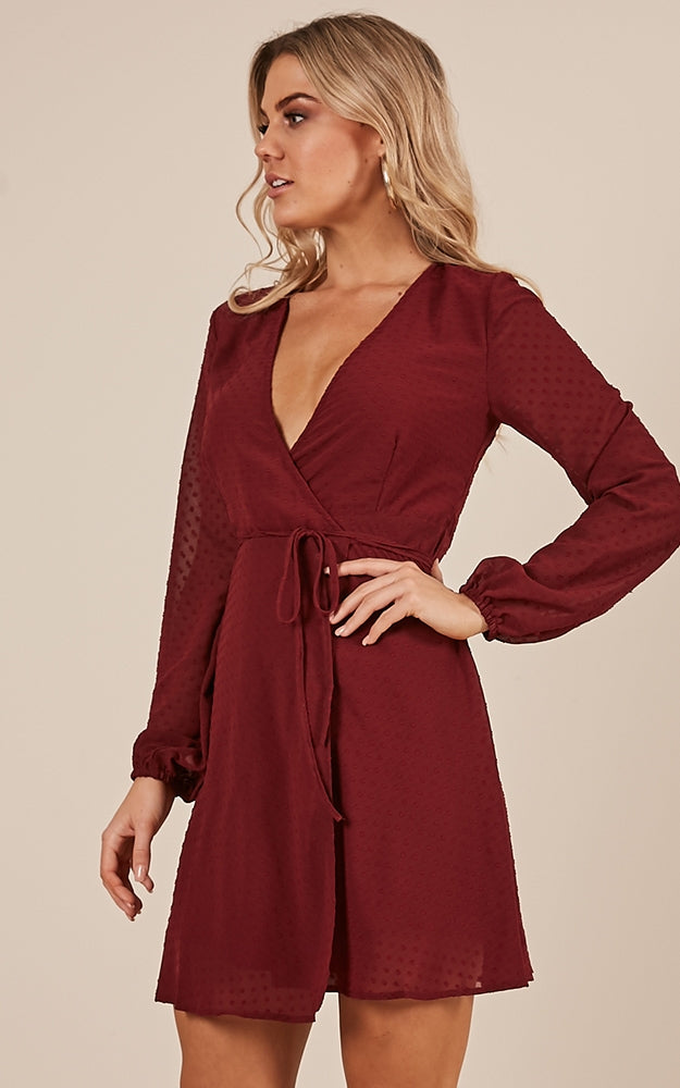 Across The Atlantic Dress In Wine