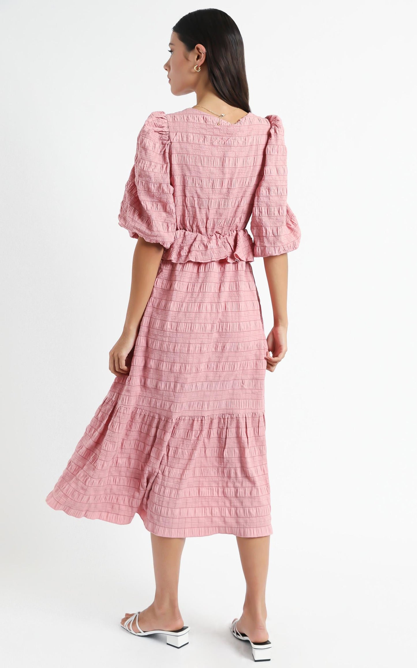 Addilyn Dress in Rose Check