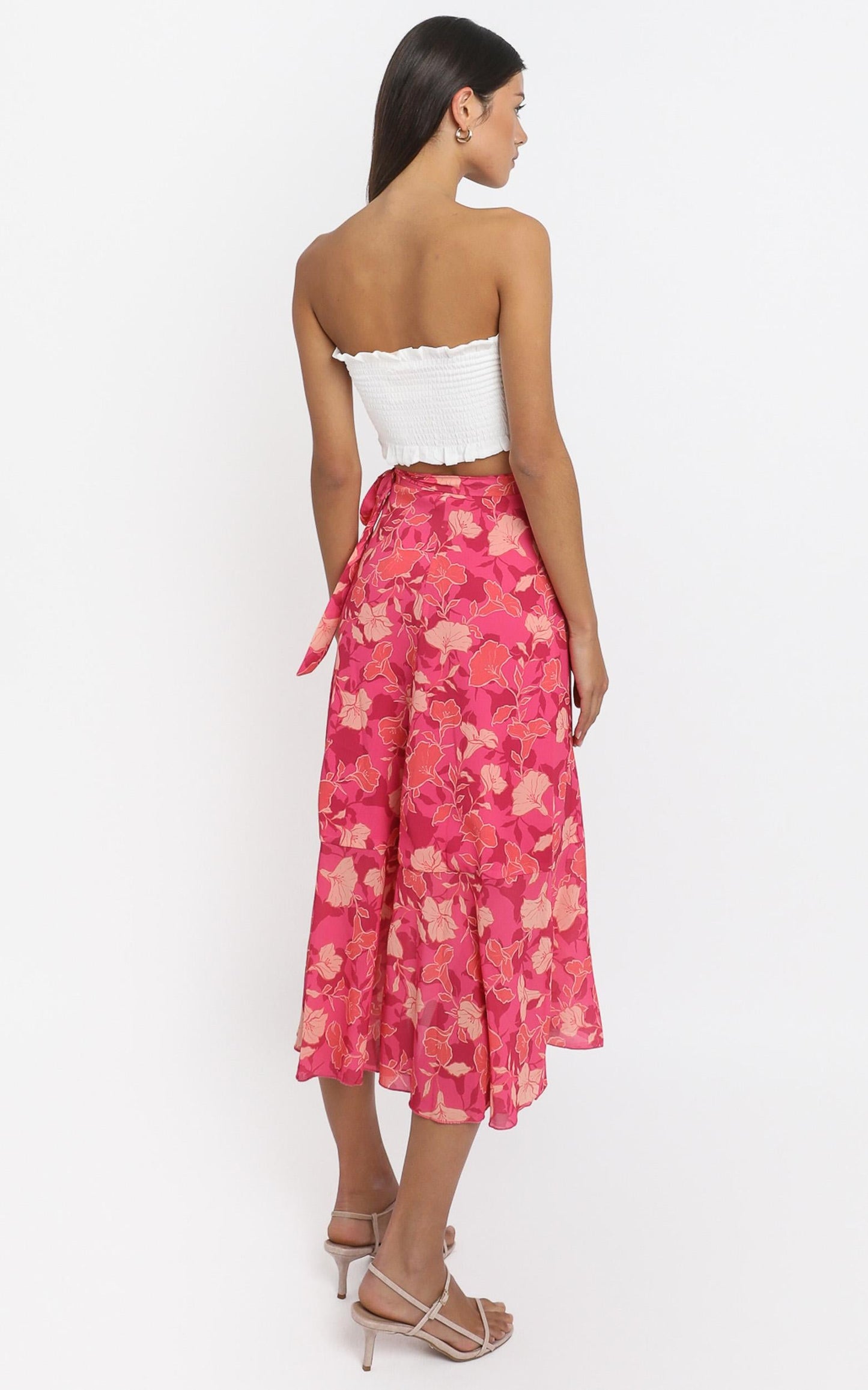 Add To The Mix Skirt in Berry Floral