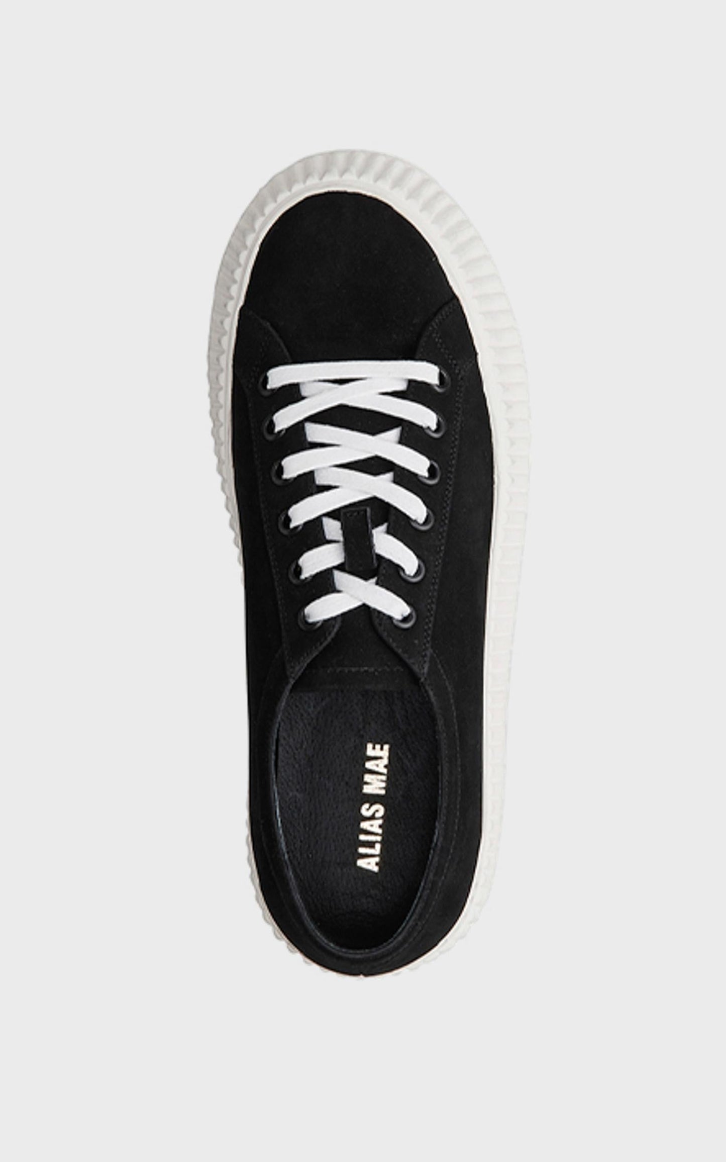 Alias Mae - Adelaide Sneakers in Black Nubuck