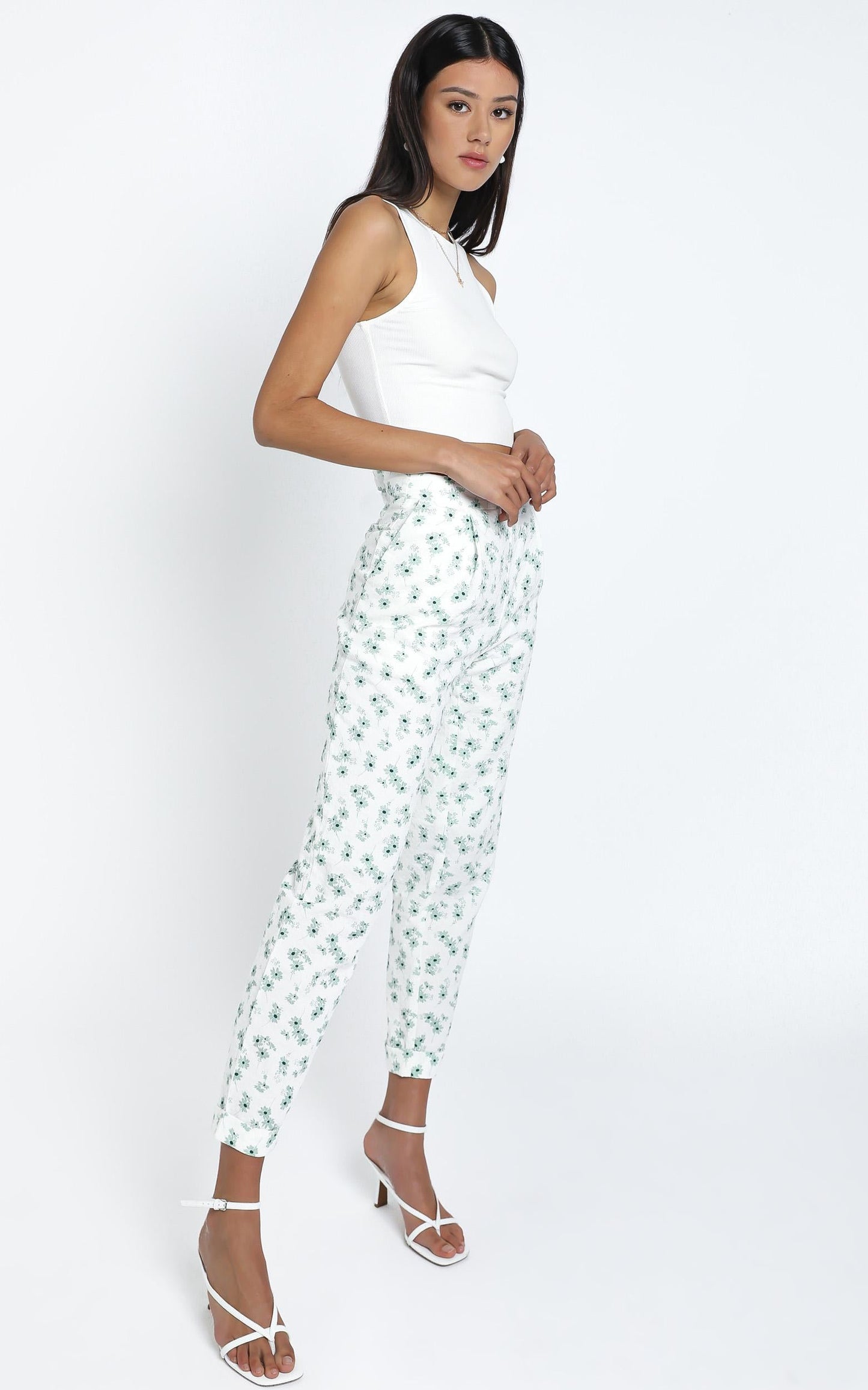 Adela Pants in Sage Floral
