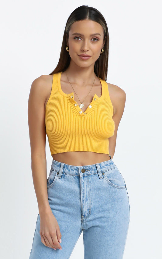 Adrian Top in Mustard