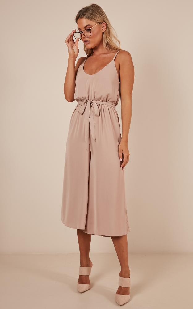 After Hours Jumpsuit In Mocha