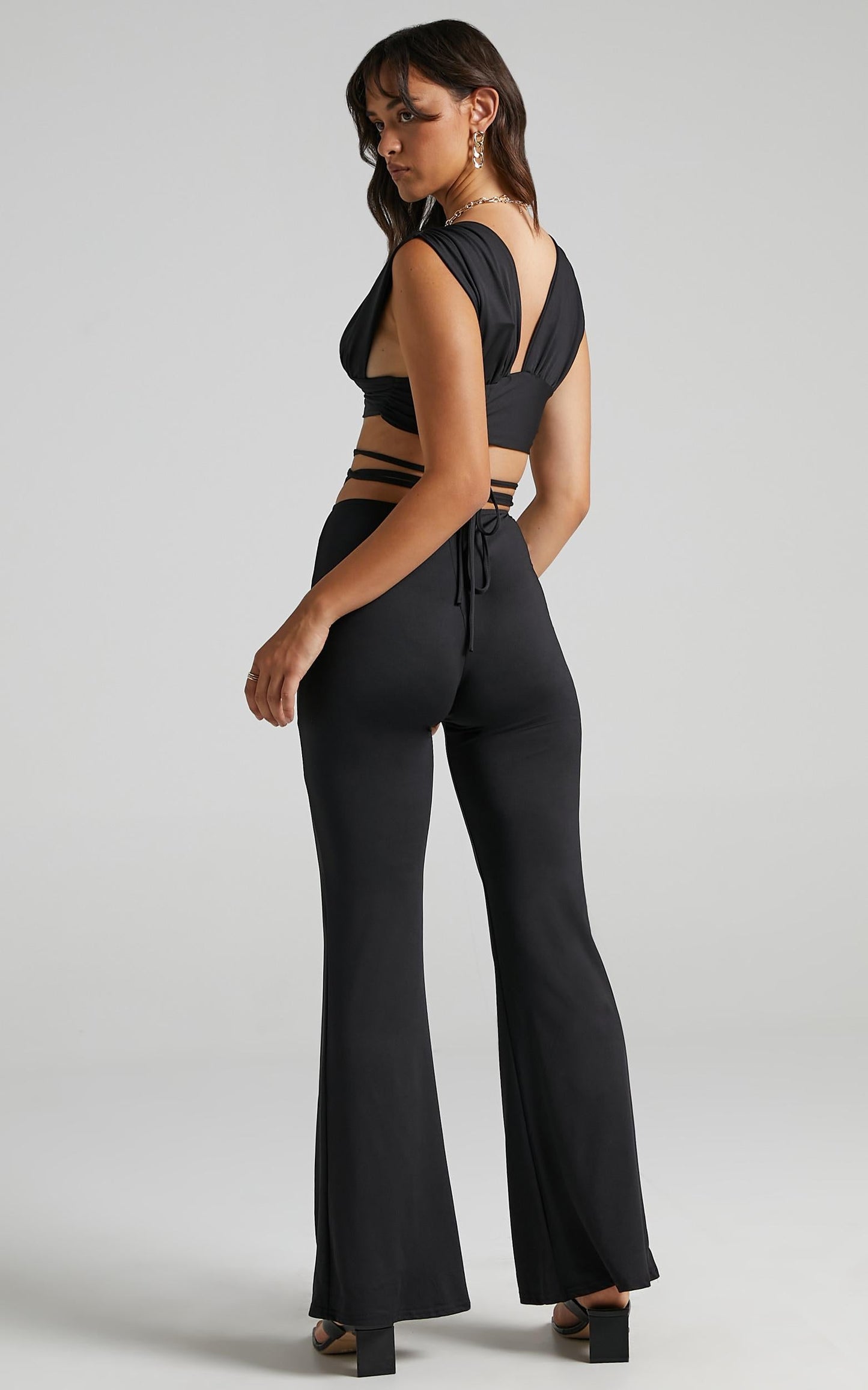 Aggy Two Piece Set in Black