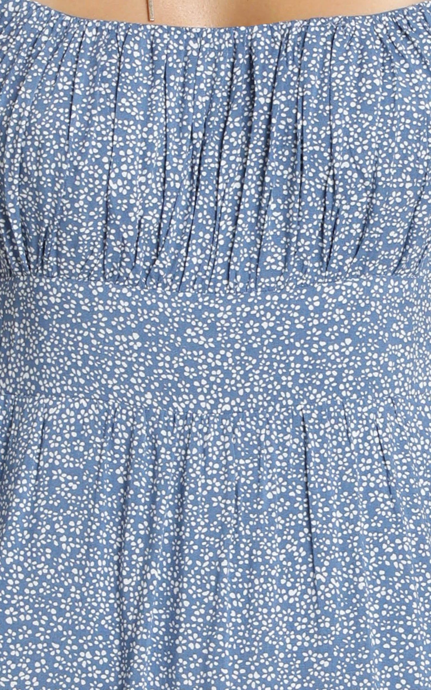 Agyness Tie Strap Midi Dress in Navy Floral