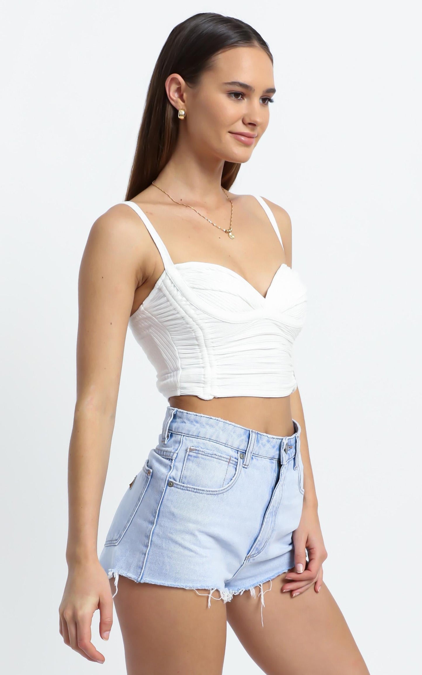 Abrand - A High Relaxed Denim Short in Smooth