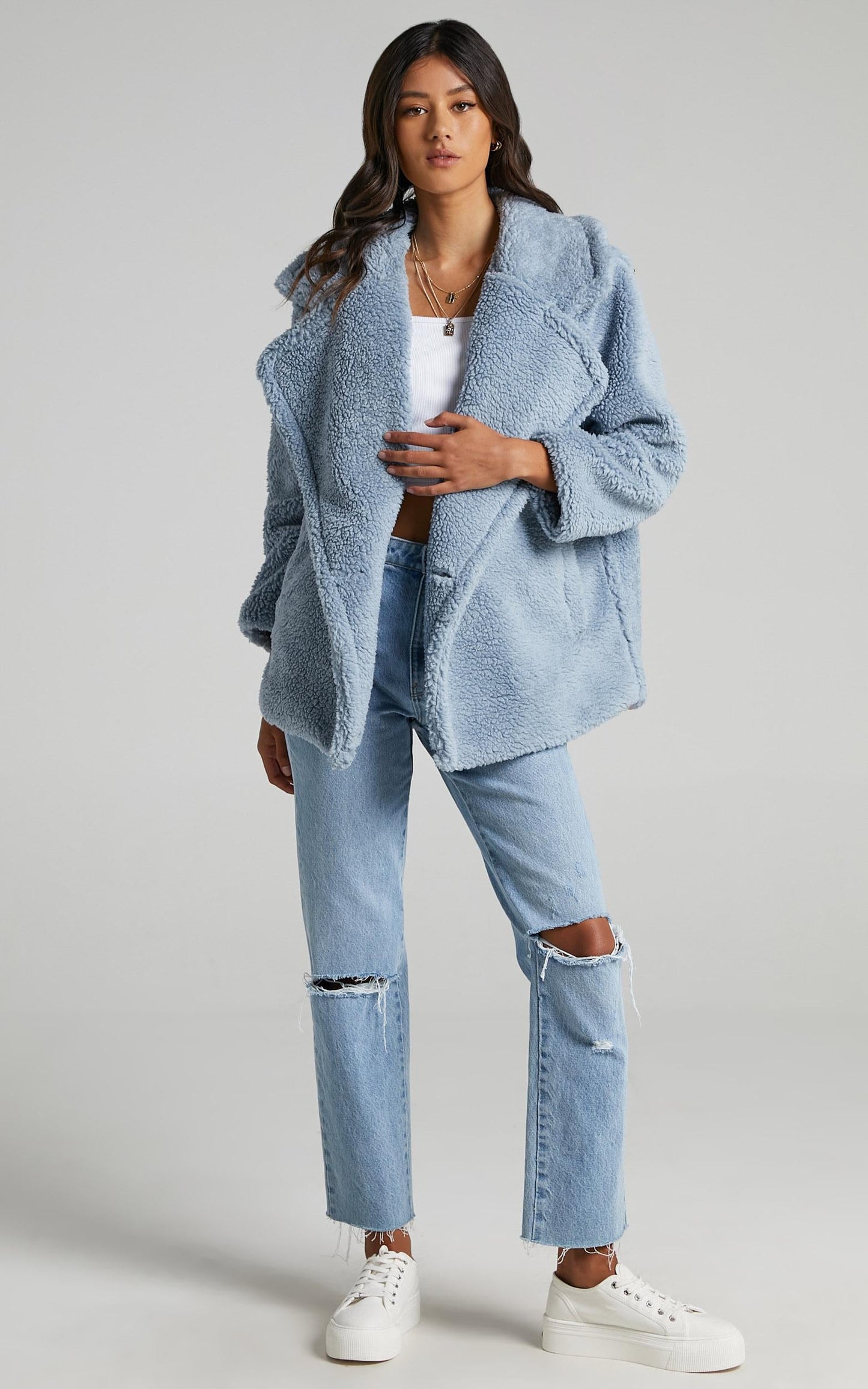 Aila Coat in Blue