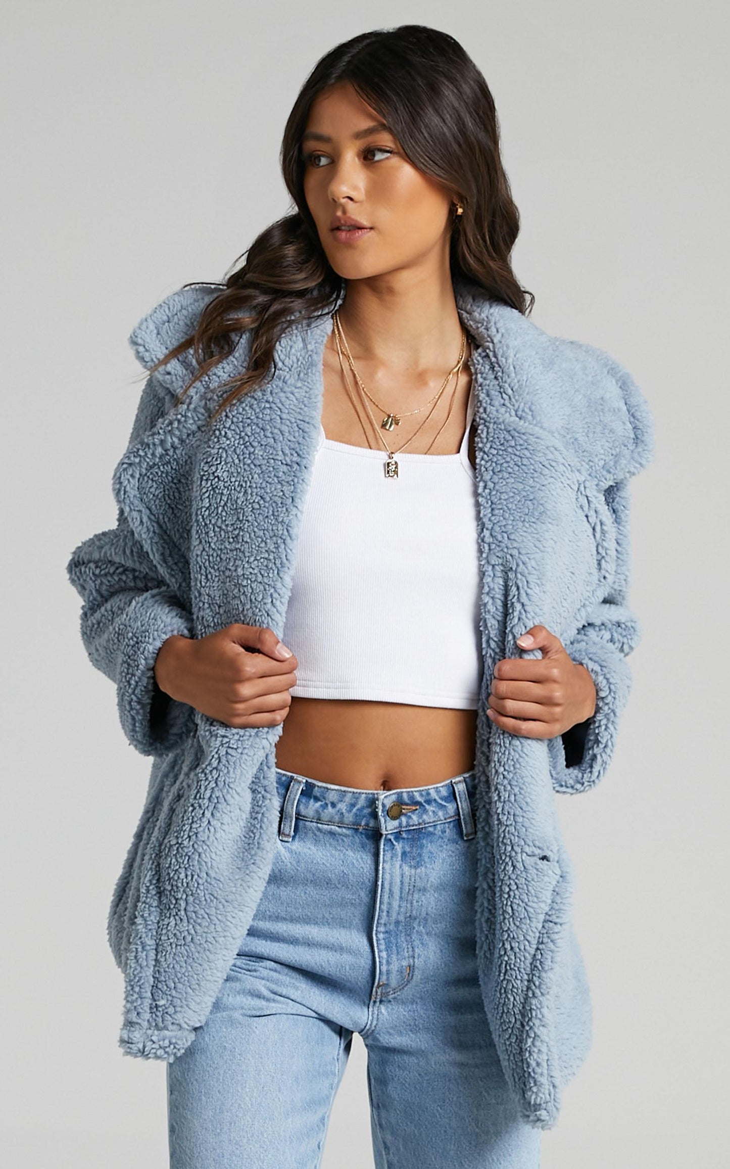 Aila Coat in Blue