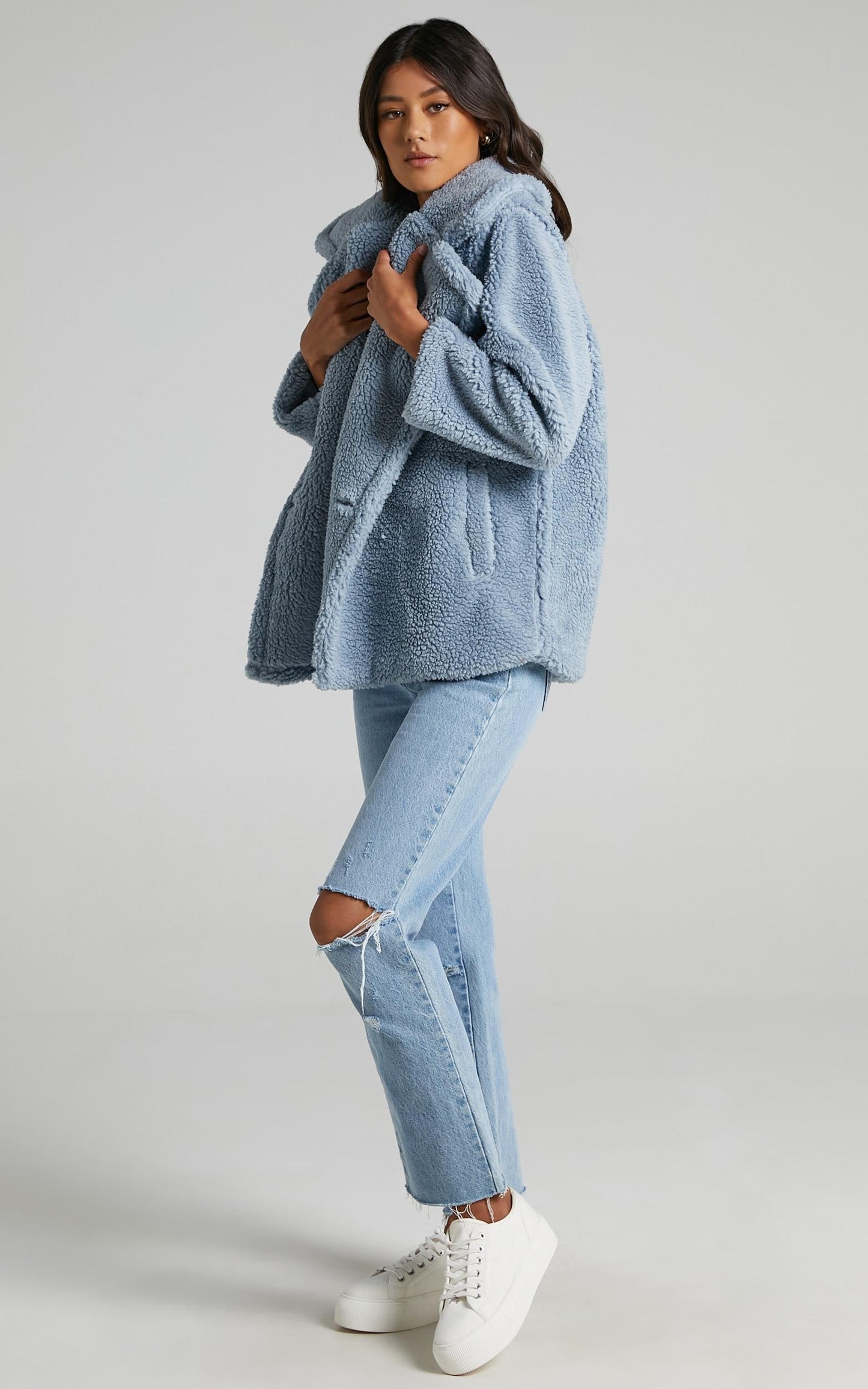 Aila Coat in Blue