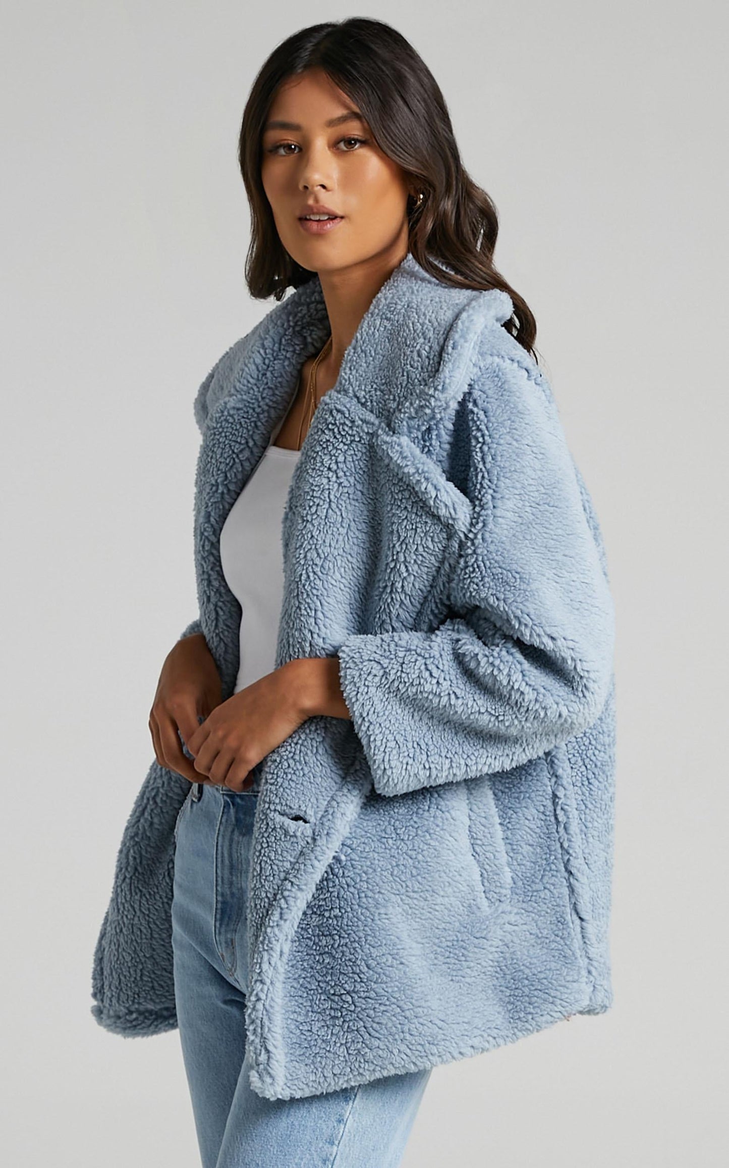 Aila Coat in Blue