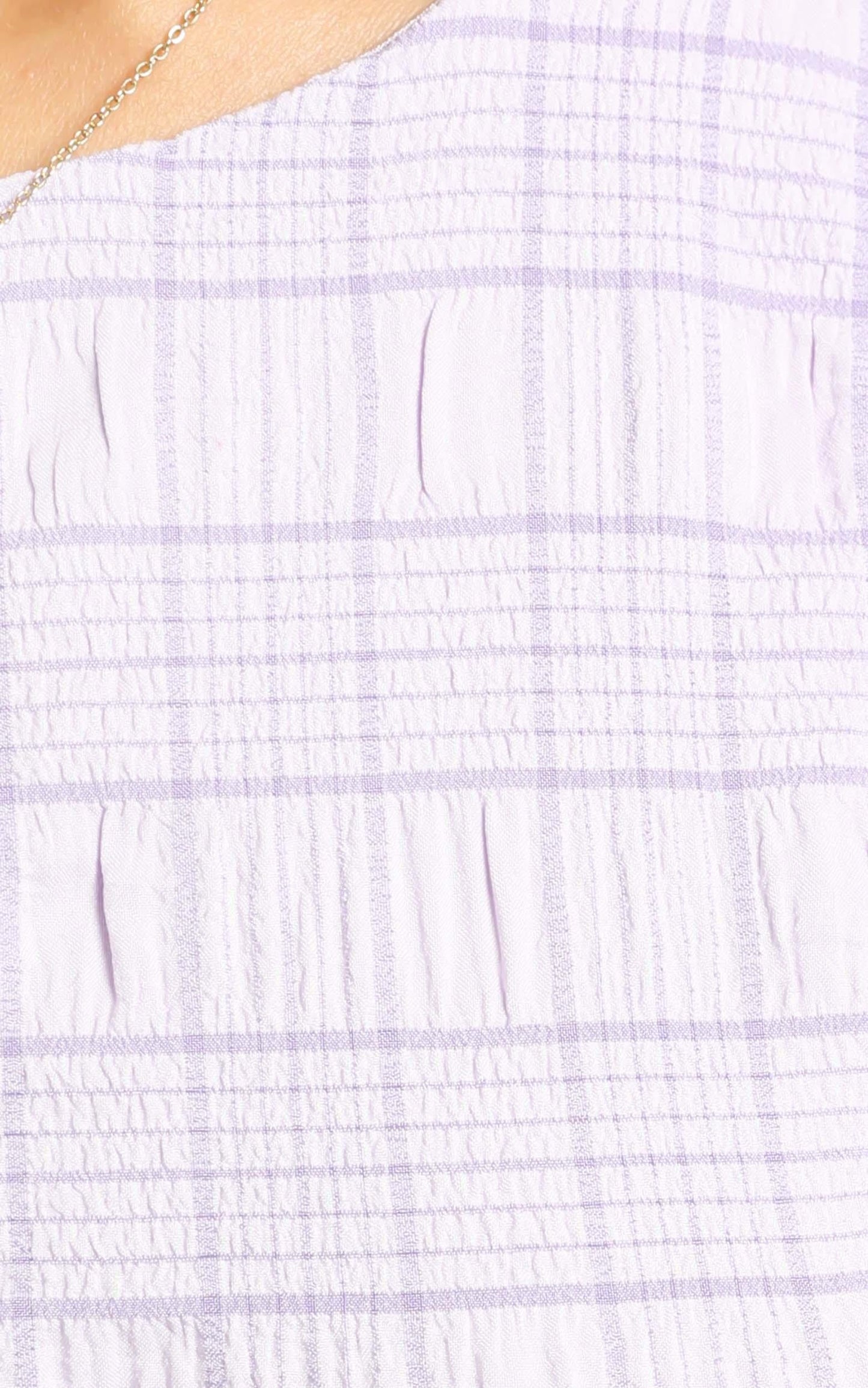 Akara Dress in Lilac Check