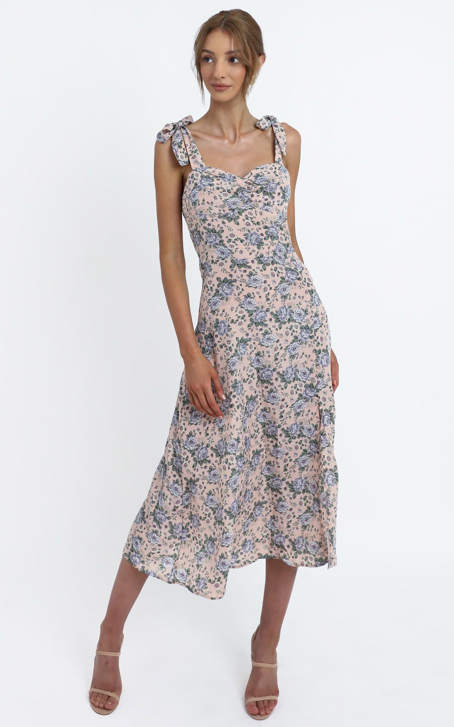 Akiva Dress in Blush Floral