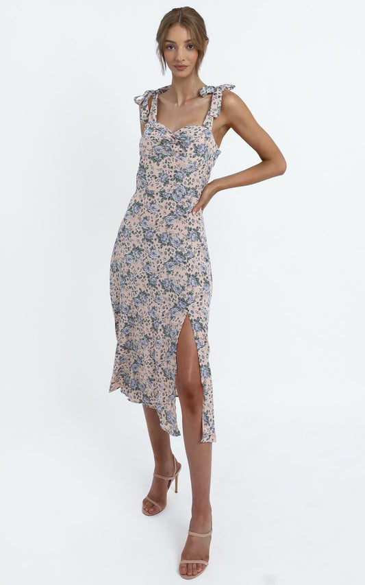 Akiva Dress in Blush Floral