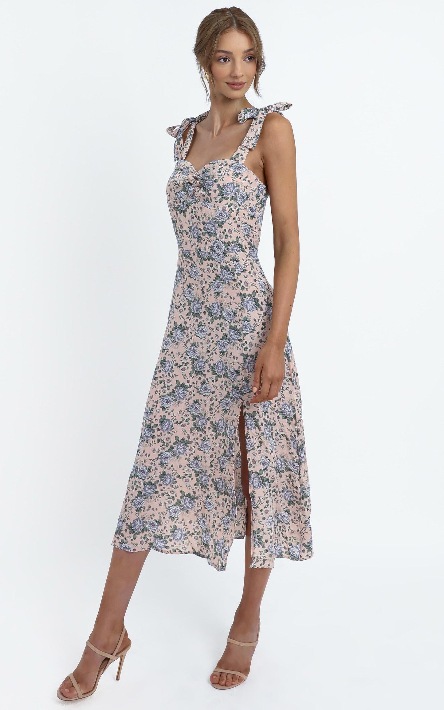 Akiva Dress in Blush Floral
