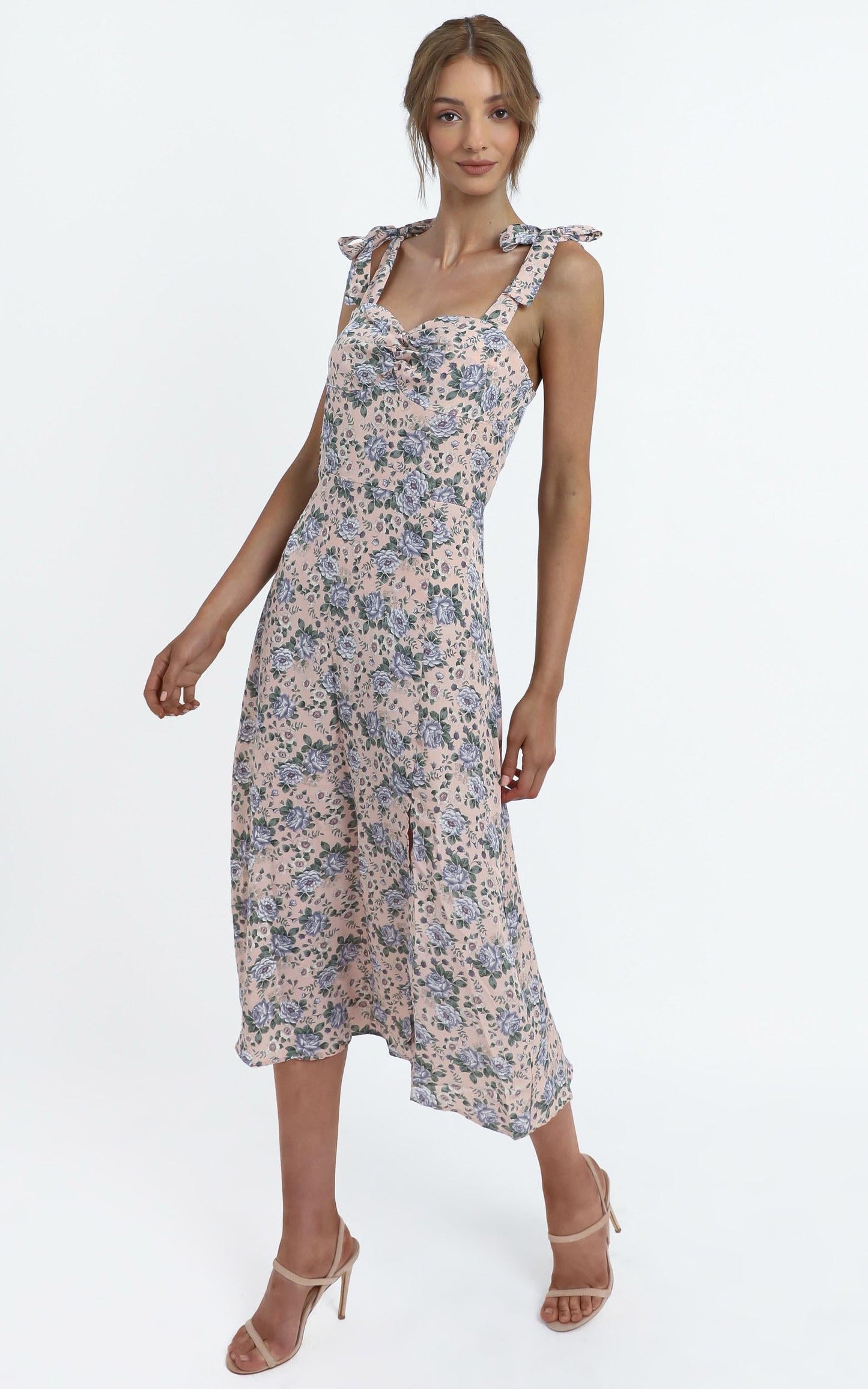 Akiva Dress in Blush Floral