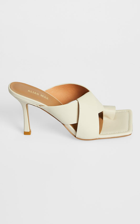 Alias Mae - Leo Heels in Bone Kid Leather