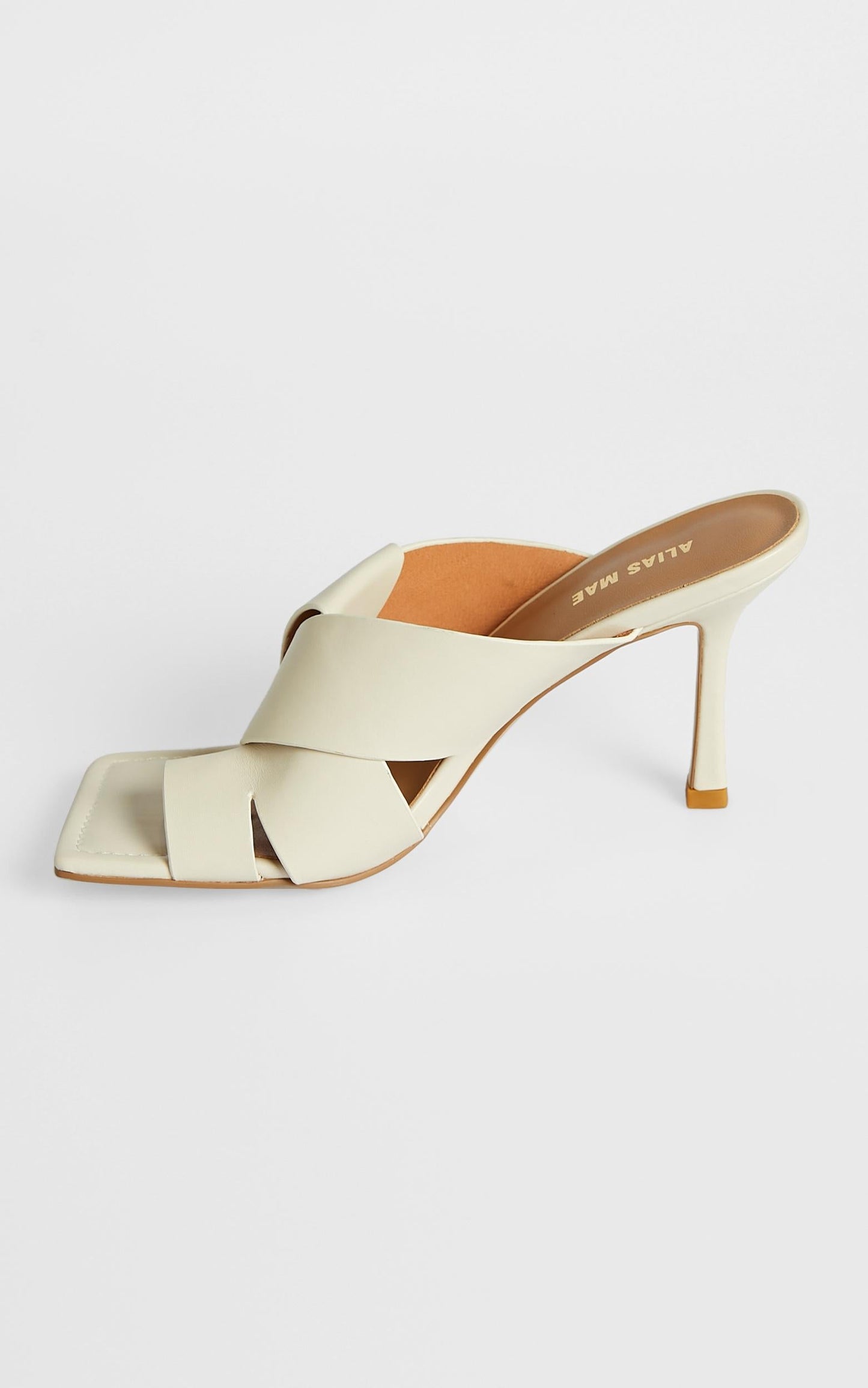 Alias Mae - Leo Heels in Bone Kid Leather