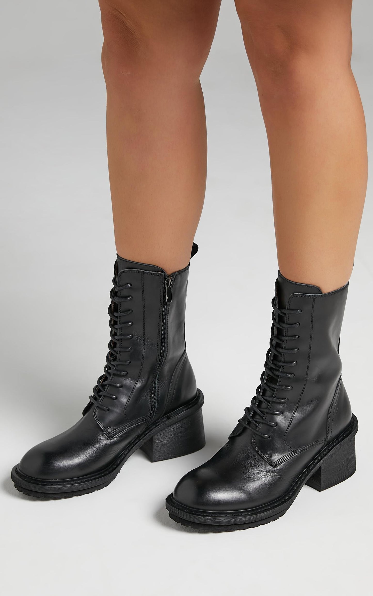 Alias Mae - Mya Boots in Black Burnished