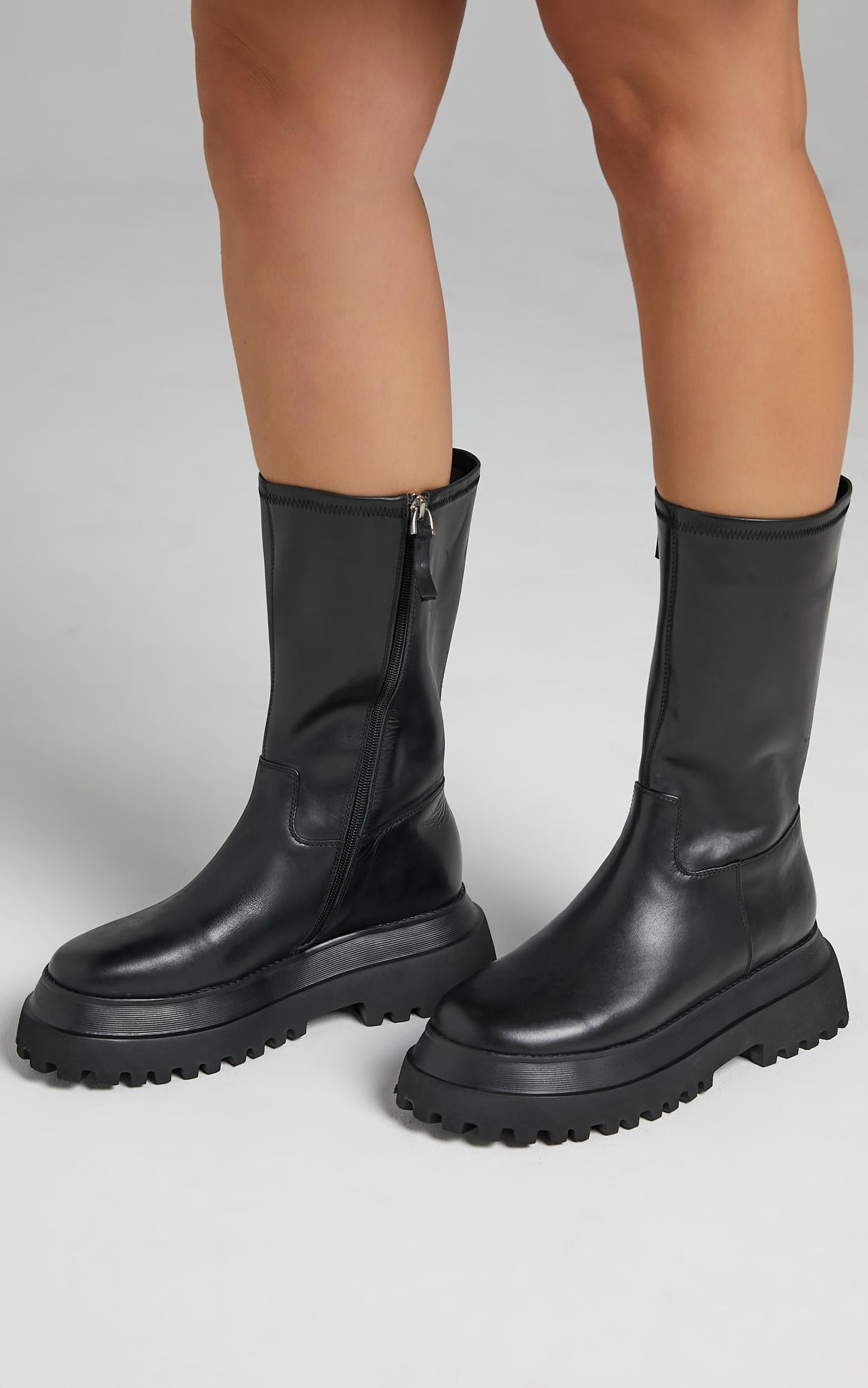 Alias Mae - Nixon Boots in Black Burnished