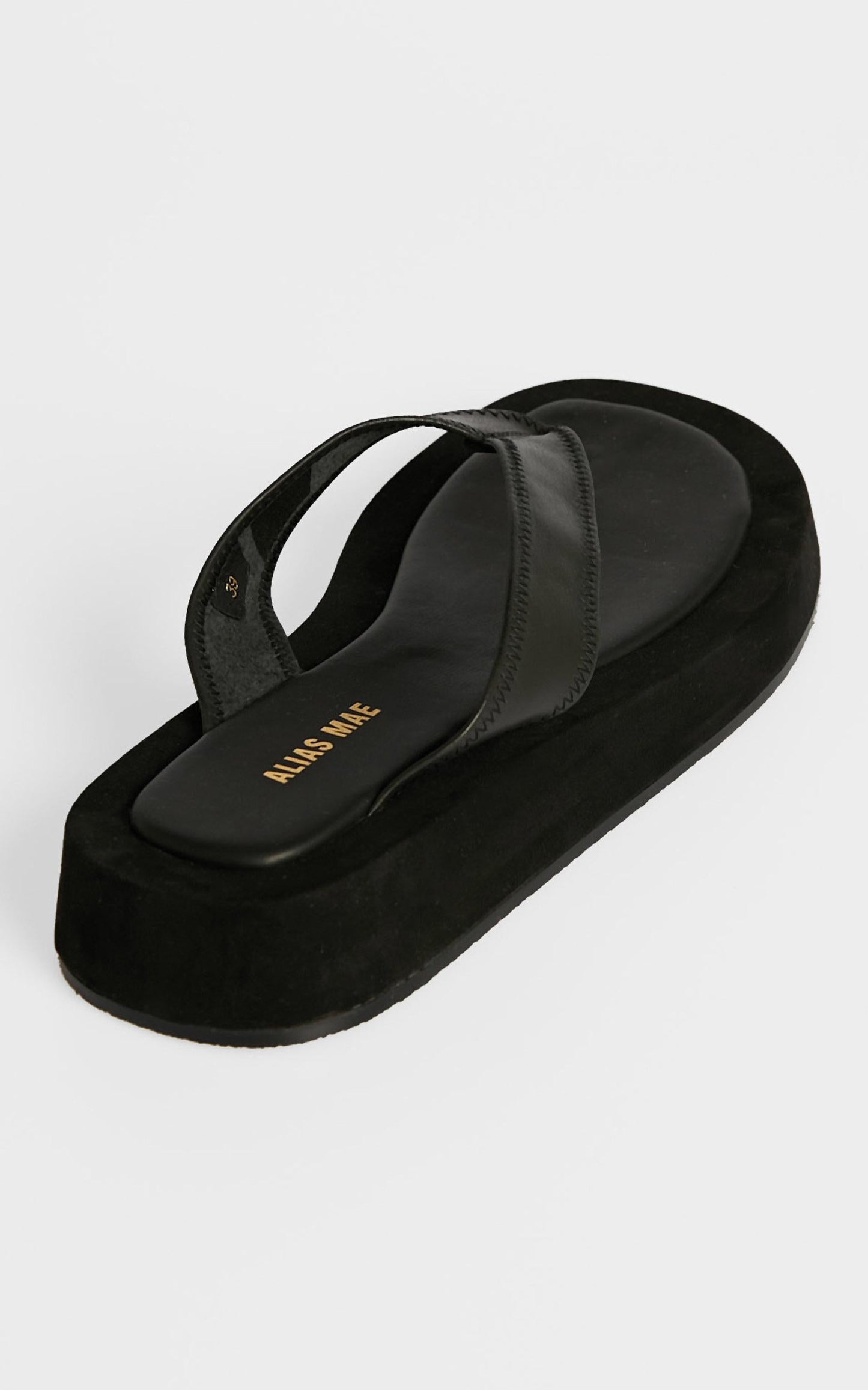 Alias Mae - Poppy Sandals in Black Leather