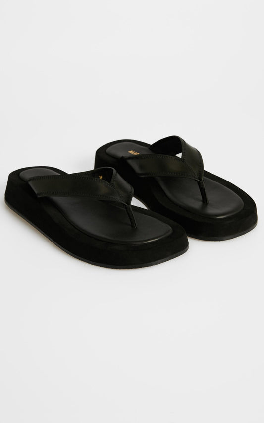 Alias Mae - Poppy Sandals in Black Leather