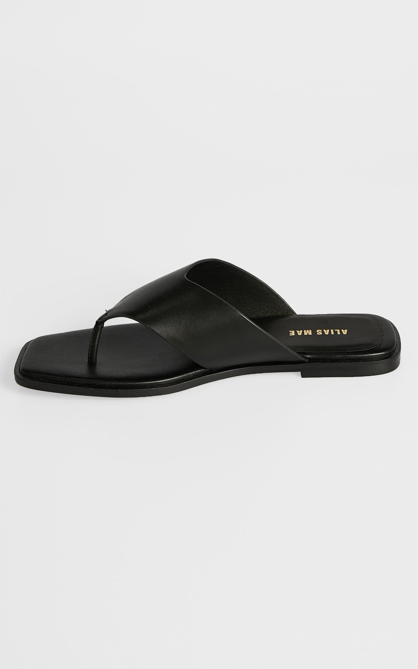 Alias Mae - Tuesday Sandals in Black Kid Leather