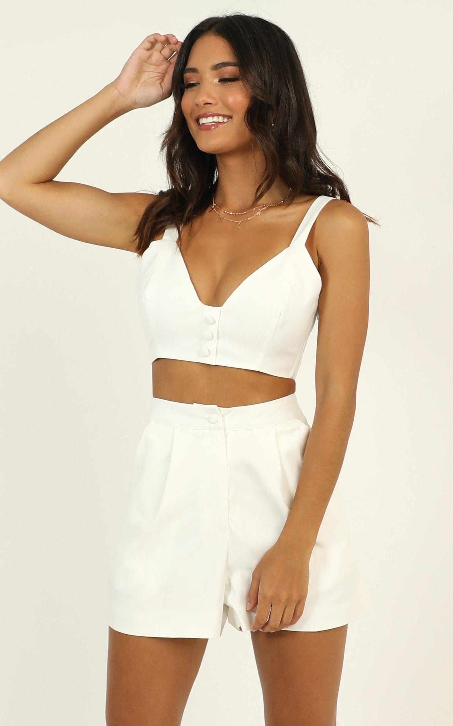 All the moves Two Piece Set in White