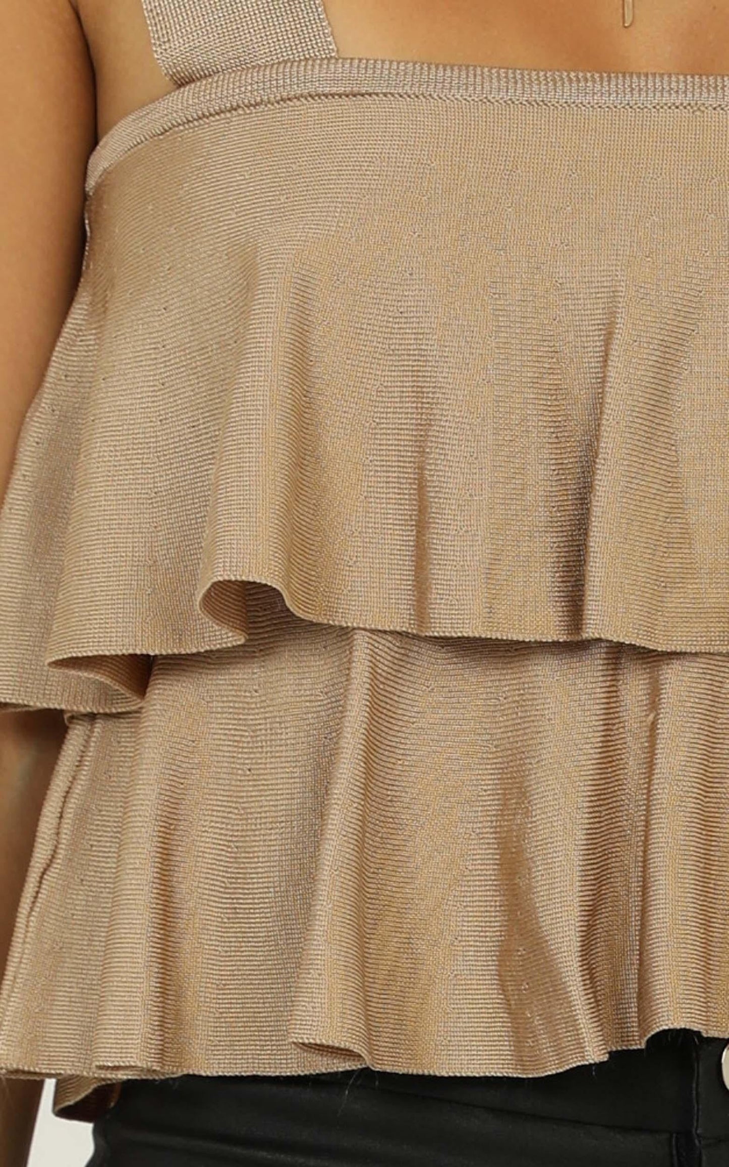 All Your Love Knit Top In Taupe