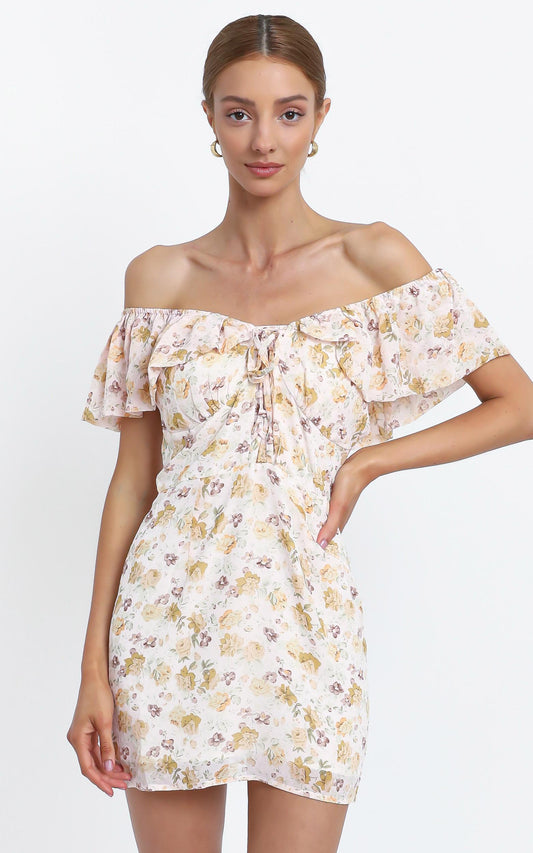 Allona Dress in Blush Floral