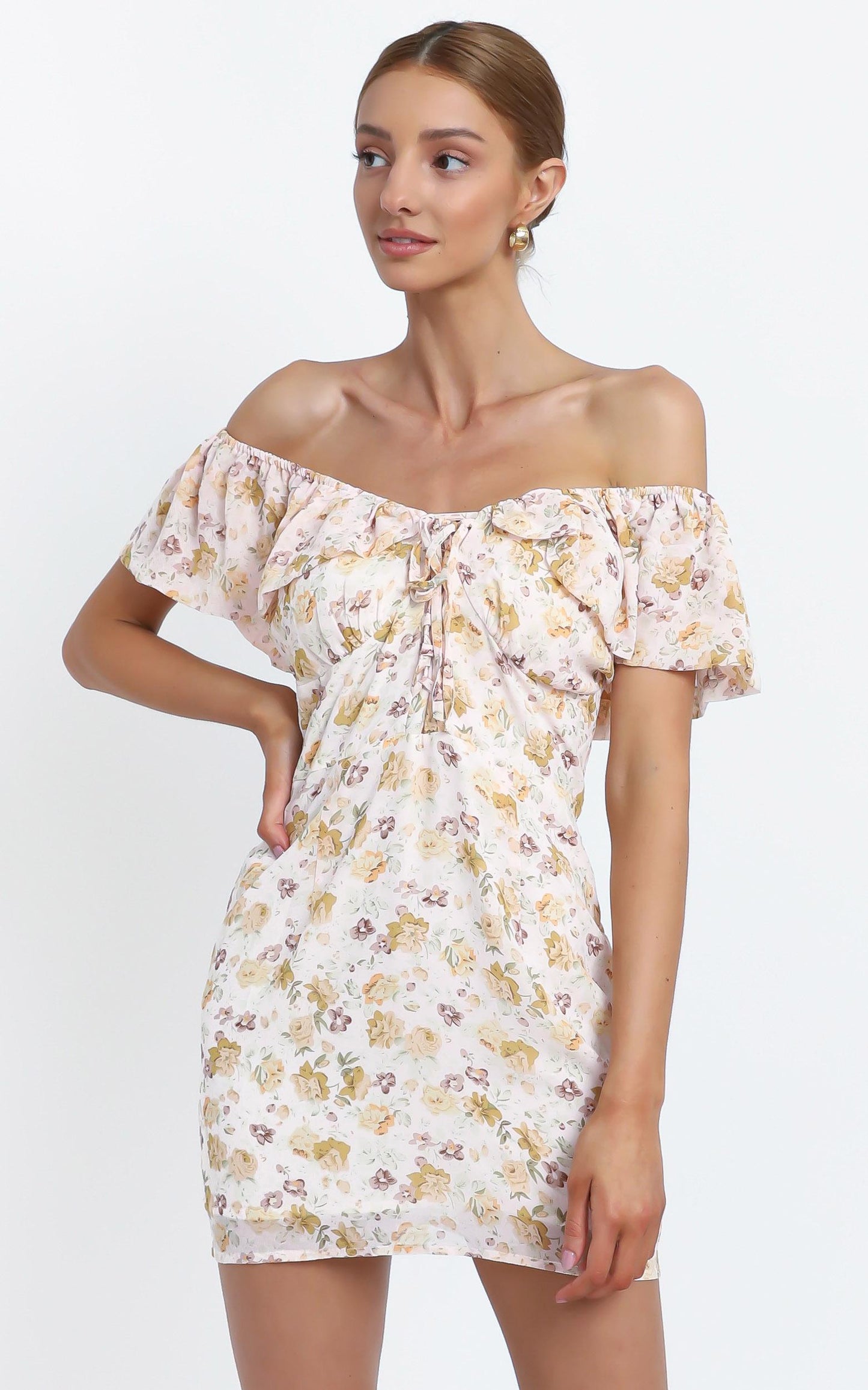 Allona Dress in Blush Floral