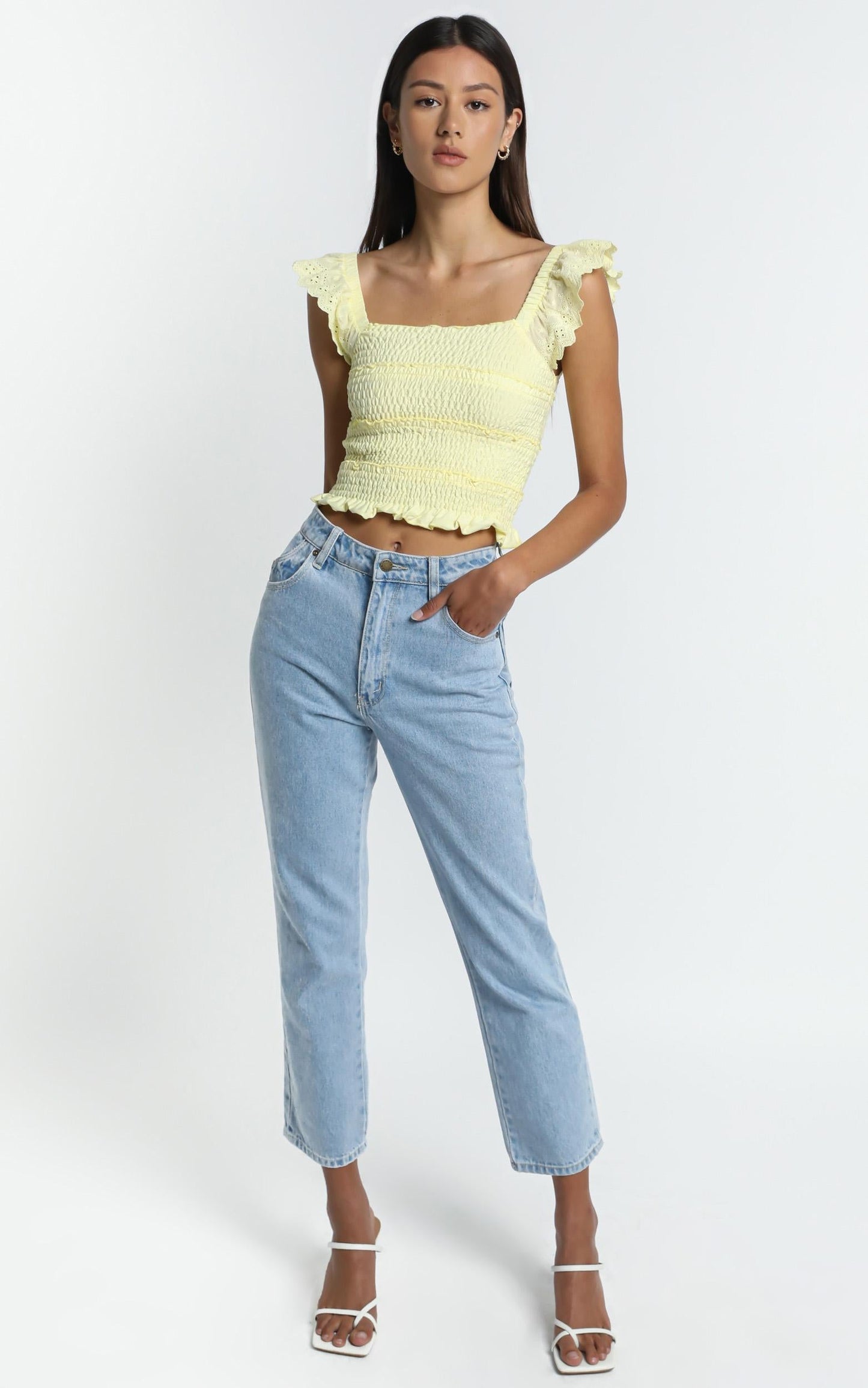 Alma Top in Pastel Yellow