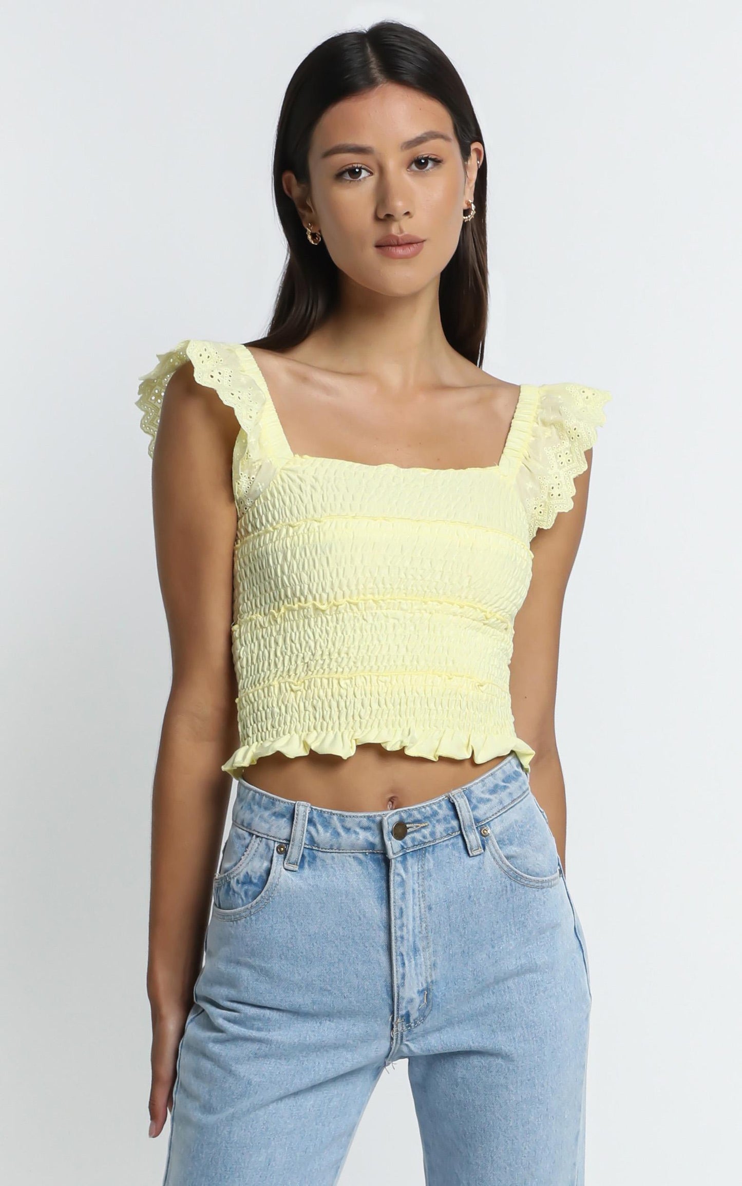 Alma Top in Pastel Yellow