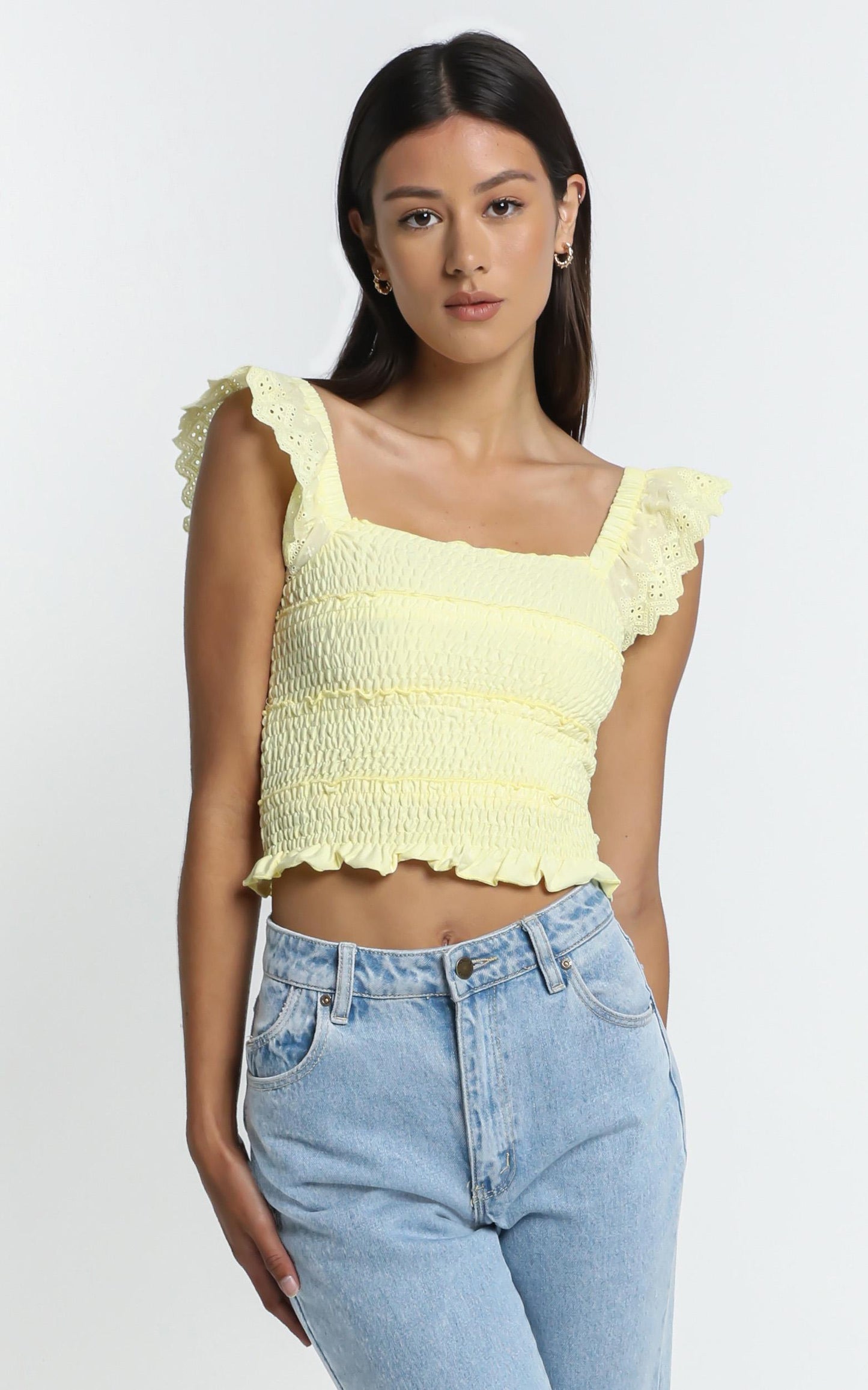 Alma Top in Pastel Yellow