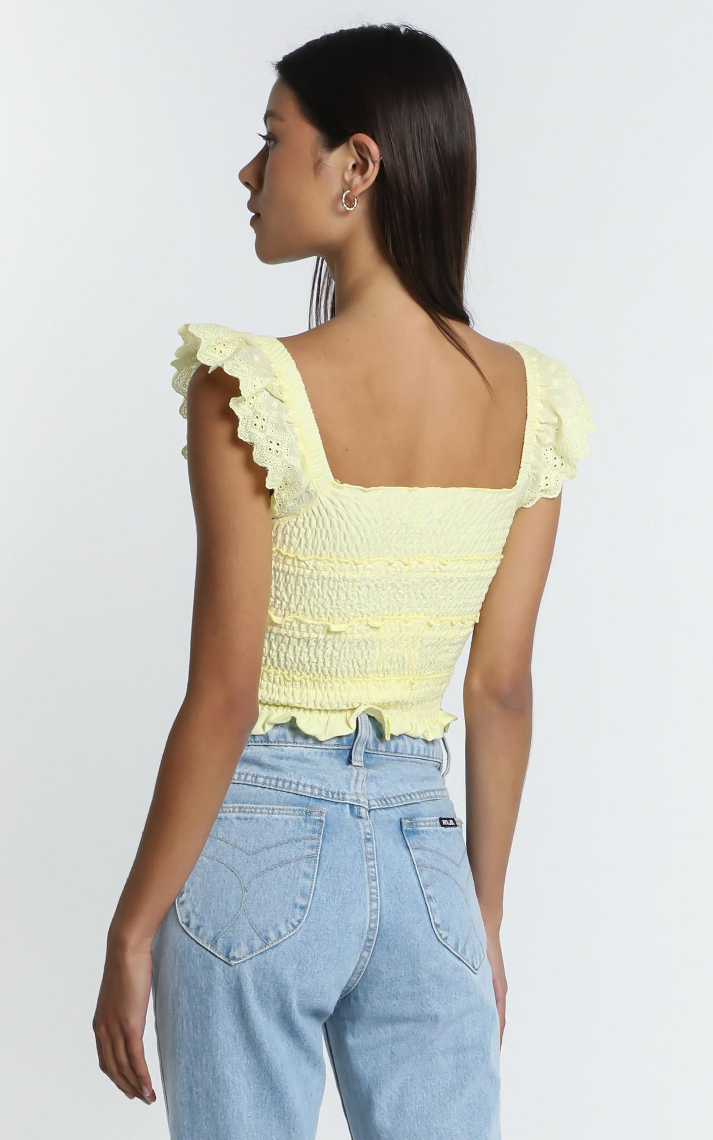 Alma Top in Pastel Yellow