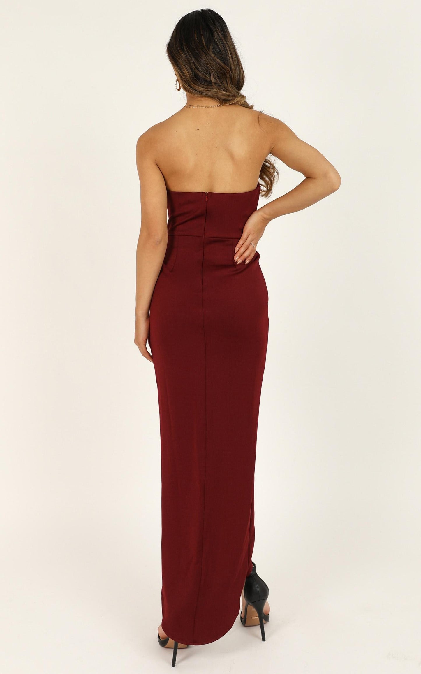 Already Home Dress In Wine